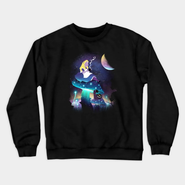 Cosmic Wonderland Crewneck Sweatshirt by DANDINGEROZZ